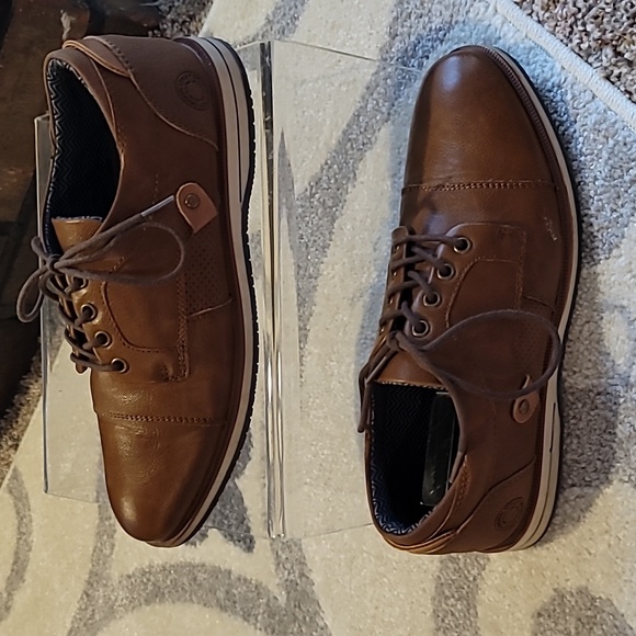 Bulldozer B-52 Oxford vegan materials Cognac color sz 7 - Picture 3 of 10